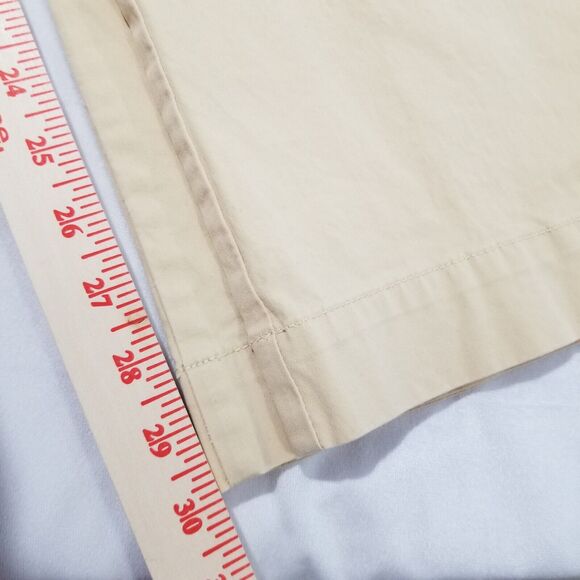 Eddie Bauer Pants Womens 12 Mercer Fit Khaki Wide Leg - Picture 9 of 12